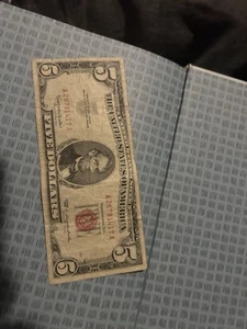 1963 $5 Red Seal Five Dollar U.S. Note Five Dollar Bill A54298997A - Picture 1 of 2