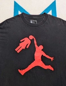 Camicia vintage ragazza skateboard Eric Koston Air Jordan made in USA skate grande - Foto 1 di 6