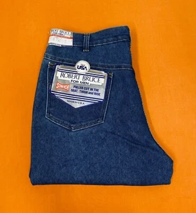 Robert Bruce Vintage Blue Jeans Size 36x30 Made in USA - Picture 1 of 8