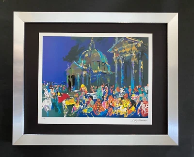 LeRoy Neiman "PIAZZA DEL POPOLO" Firmado Arte Pop Coleccionista Pieza Enmarcada Foto 1 de 3