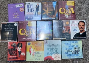 Massive Lot 13 New Sealed Audiobooks Nice Collection - Picture 1 of 6