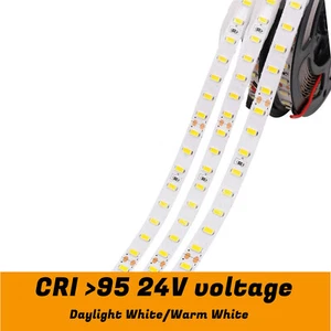 24V CRI Ra 95 5M Luz Diurna/Blanco Cálido 5630 Tira de LED 320 LEDs 10000LM Super - Imagen 1 de 13