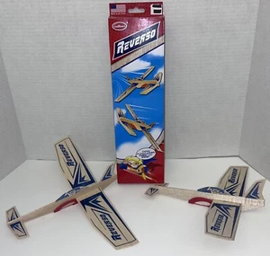 Made in US - NEU Guillow's Balsa Holz Reverse Segelflugzeuge - Doppelpack - Sie montieren - Bild 1 von 3