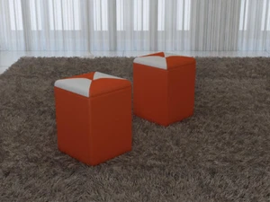 Design Polster Hocker Fußhocker Ottomane Sitz Chaise Gepolstert Pufa FT006 - Bild 1 von 6