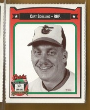 1991 Crown Coca Cola Baltimore Orioles Regional Card Curt Schilling 1988-1990