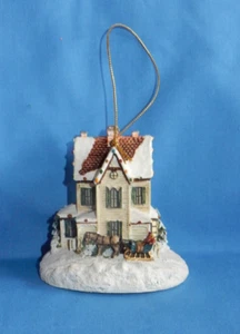 Decorazione natalizia illuminata mattina di Natale Bradford Thomas Kinkade 2000 - Foto 1 di 6