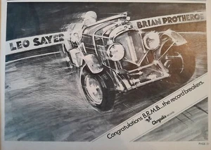 LEO SAYER / BRIAN PROTHEROE 1975 Chyrisalis Records B.R.M.B. Congrats Advert - Picture 1 of 1