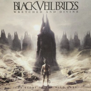 Póster promocional Black Veil Brides 2013 Wretched Divine/plano impecable NUEVO stock antiguo - Imagen 1 de 2