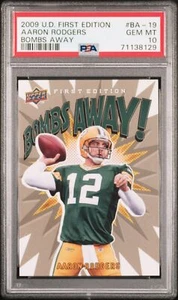 Aaron Rodgers 2009 Upper Deck First Edition Bombs Away PSA 10 Packers Jets - Picture 1 of 2