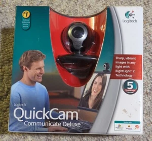 Logitech QuickCam Communicate Deluxe Webcam (Black) 5 MP New In Box - Picture 1 of 4