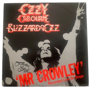 Ozzy Osbourne 1980 Mr. Crowley Live Signed Auto 12" Single LP Beckett Certified - Picture 1 of 5
