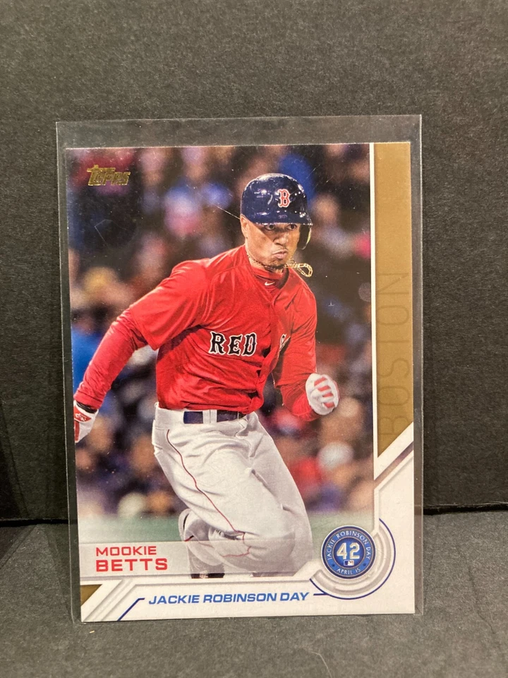 2017 Topps Jackie Robinson Day Mookie Betts Boston Red Sox Card #JRD-3 - Image 1 of 2
