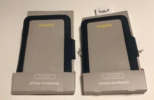 Two (2) Heyday Phone Armbands for Smartphone up to 6.5", Exercise Sport Running - Picture 1 of 6