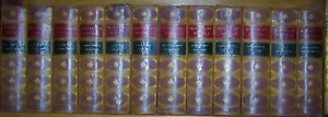 WAVERLEY NOVELS, SIR WALTER SCOTT, 12 VOLUMES, c1898, LEATHER, ILLUSTRATED - Picture 1 of 12