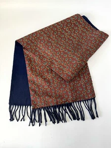 Vintage Paisley Filz Schal Krawatte Herren Dapper Mod Scooter Goodwood Ascot Rennen - Bild 1 von 6