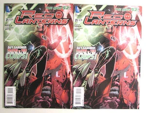 2013 Red Lanterns Lot of 2 #21 x2 DC Comics VF- 1st Print Comic Books - Picture 1 of 1