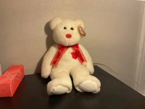 Ty Beanie Buddy Valentino the Valentine Bear Large 15" 1999 Retired Plush - Picture 1 of 2