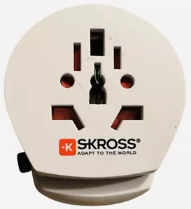 SKROSS ADAPTER3 prong Max 16 A-400W 250 VAC traveling Computers Office School - Picture 1 of 5