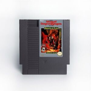 AD&D Dragons of Flame NES 8-Bit Game Cartridge 72 Pins USA NTSC English