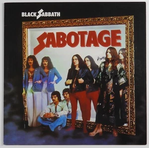 Black Sabbath Ozzy Osborne signiertes Autogramm JSA Schallplatte Album Sabotage - Bild 1 von 4