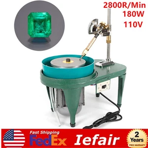Lapidar Edelstein Flachschleifer Edelstein Schmuck Facettiermaschine Kupferdraht Motor USA - Bild 1 von 13