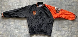 Vintage Starter Jacket Men’s L San Francisco Giants MLB Baseball Orange Black - Picture 1 of 21