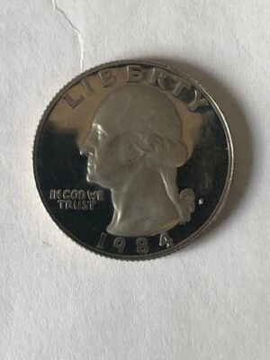 1984 S Washington Proof Quarter  DD0 mint mark - Image 1 of 4