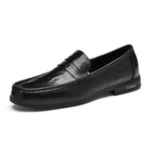 Loafers Men's Business Soft Flats Shoes Outdoor Genuine Leather Casual Shoes - Picture 1 of 26