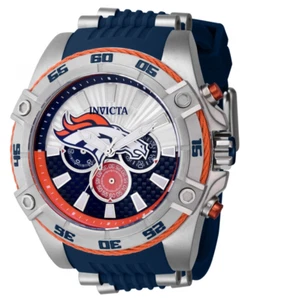 Invicta NFL Denver Broncos Men's 52mm Carbon Fiber Chronograph Watch 41974 - Picture 1 of 11
