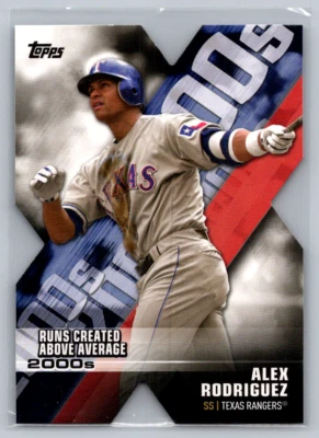 2020 Topps Baseball Die Cut Decade of Dominance #DOD-13 Alex Rodriguez Rangers - Image 1 of 2
