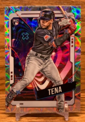 JOSE TENA Nucleus Refractor Rookie Card | 2024 Cosmic Chrome NATIONALS #8 - Image 1 of 2