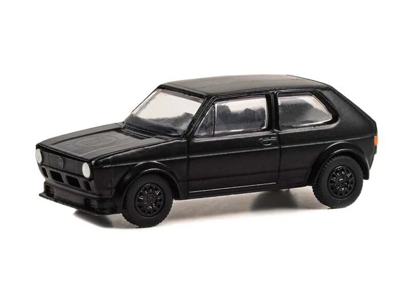 1980 Volkswagen Rabbit Widebody - Black 1 64 Scale Models - Greenlight 28130C