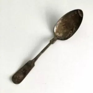 Antique Late 1800s WM Rogers & Son AA Silver Tipped Pattern Serving Spoon - Picture 1 of 7