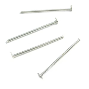 Prismenstifte Nietstifte 18mm Farbe Stahl 200 Stück für Perlen nenad-design R042 - Bild 1 von 5