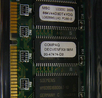 NEW COMPAQ 20-47474-D2 32M PC66-2 SDRAM - Image 1 of 4