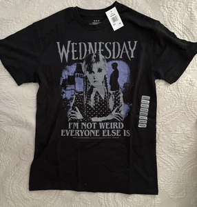 Halloween Wednesday Adult Black T-shirt Size M - Picture 1 of 3
