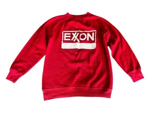 Maglione pullover olio Exxon rosso vintage anni 80 adulto piccolo. Alcune macchie vedi foto - Foto 1 di 5