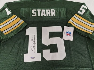 Camiseta deportiva autografiada firmada por Bart Starr de los Green Bay Packers TriStar certificado de autenticidad  Foto 1 de 4