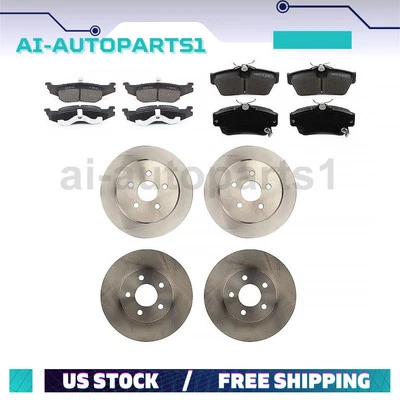 Комплект передних и задних тормозных колодок для Dodge Neon 1995 1996 1997 1998 1999 годов выпуска - Изображение 1 из 4