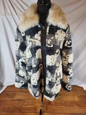 Anthropologie Hei Hei Women's Sz. M Wool Cloudscape Coat - Image 1 of 4