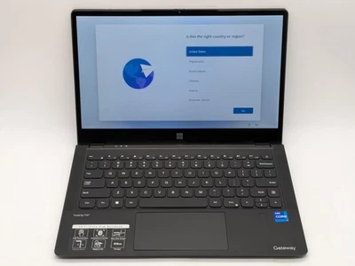 Gateway GWTC71427-BK 14 «FHD Touch i7-1255U 512GB SSD 8GB W11 веб-камера FP ридер - Изображение 1 из 4