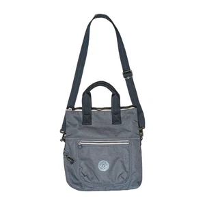 KIPLING - Borsa a tracolla convertibile ELEVA nero grigio tono 13” x 12” - Foto 1 di 9