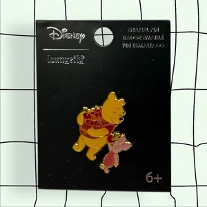 Disney Loungefly Enamel Pin  Winnie and Piglet w Bushel of Apples - Picture 1 of 2