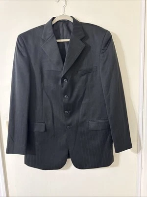 Abrigo deportivo Vanetti negro a rayas para hombre talla 42L Foto 1 de 4