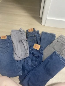 Lot Of Boys Jeans Youth Size 12 Pants Levi’s Old Navy Children’s Place - Picture 1 of 4