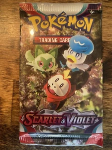 Pokemon TCG Scarlatto e Viola Booster Pack, Nuovo/Sigillato, 10 Carte, Inglese - Foto 1 di 2