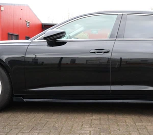 2019-2023 Audi A6 C8 F2 Matte Black Front Wing Side Skirts - Picture 1 of 3