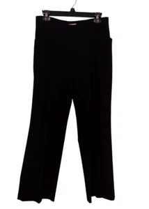 Tahari Arther Levine Petite Womens Black Pant Sz 6P Career Chino Stretch - Picture 1 of 11