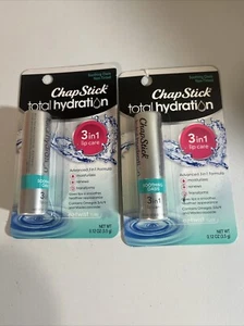 2 ChapStick Total Hydration 3 in 1 Soothing Oasis Lip Care and Balm, Non-Tinted1 - Picture 1 of 4