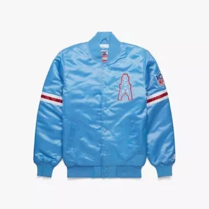 Houston Oilers Starter Jacket Satin Homage NFL BNWT Campbell Warren Moon sz L - Picture 1 of 4